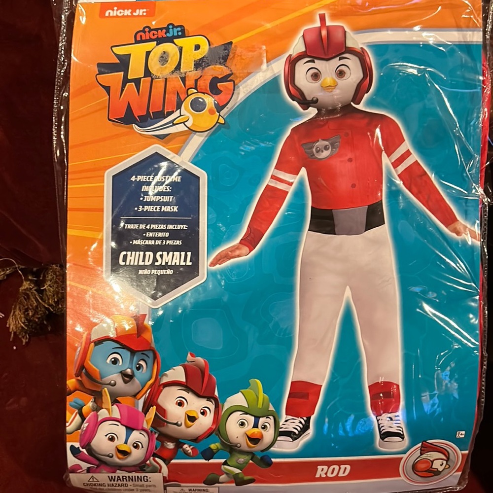 NWT KIDS SMALL NICK JR TOP WING COSTUME